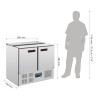 Refrigerēta salātdrēbju kaste - 240L - Polar - Fourniresto