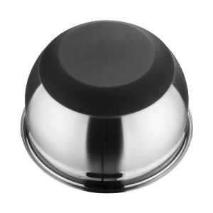 Bļoda no nerūsējošā tērauda ar silikona pamatu 3L - Vogue - Fourniresto