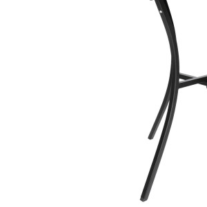 Kvadrātiska caurumota bistro galds no tērauda - melns - 700 mm - Bolero - Fourniresto