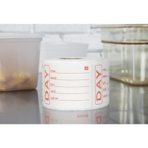 Šķīstošas pārtikas etiķetes - 250 gabalu rullis - Vogue