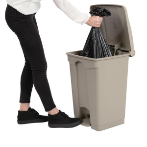 Pedāļa atkritumu tvertne - 45L - Jantex - Fourniresto