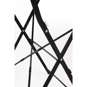 Kafejnīcas kvadrātiska bistro galds ar koka imitāciju - 600mm - Bolero - Fourniresto