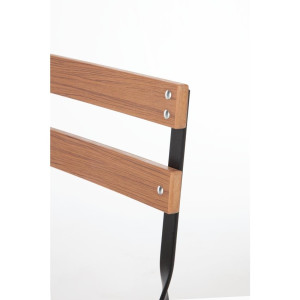 Bistro krēsli ar koka imitāciju - 2 gabali - Bolero - Fourniresto