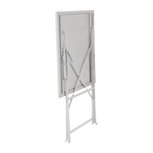 Āra telpu kvadrātveida tāfele no tērauda - pelēka - 600 mm - Bolero - Fourniresto