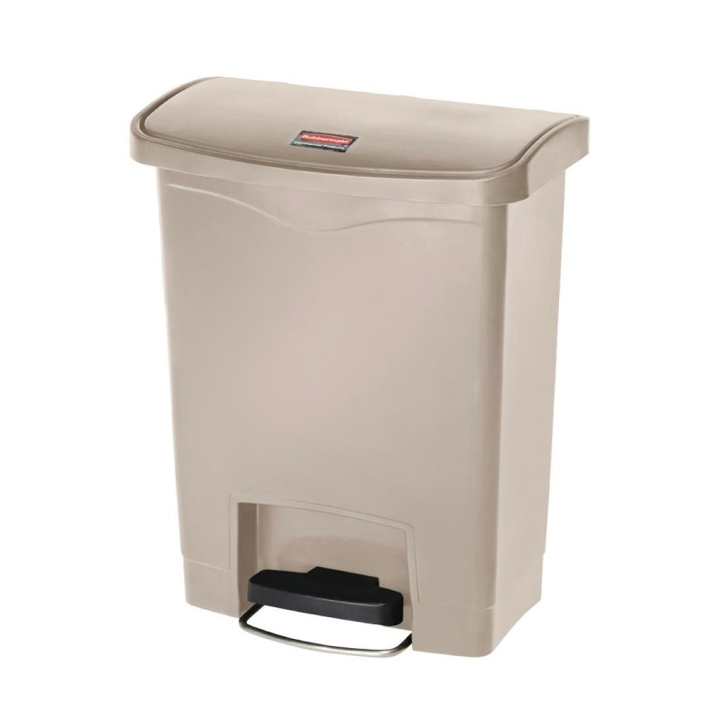 Atkritumu tvertne ar pedāli Slim Jim Beige - 30L - Rubbermaid