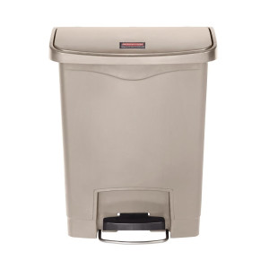 Atkritumu tvertne ar pedāli Slim Jim Beige - 30L - Rubbermaid