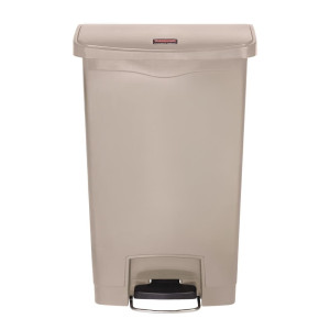 Atkritumu tvertne ar pedāli Slim Jim Beige - 50L - Rubbermaid