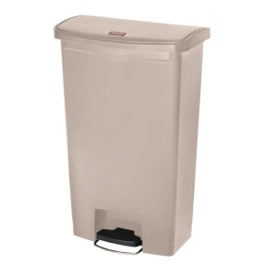 Atkritumu tvertne ar pedāļu Slim Jim Beige- 68L - Rubbermaid