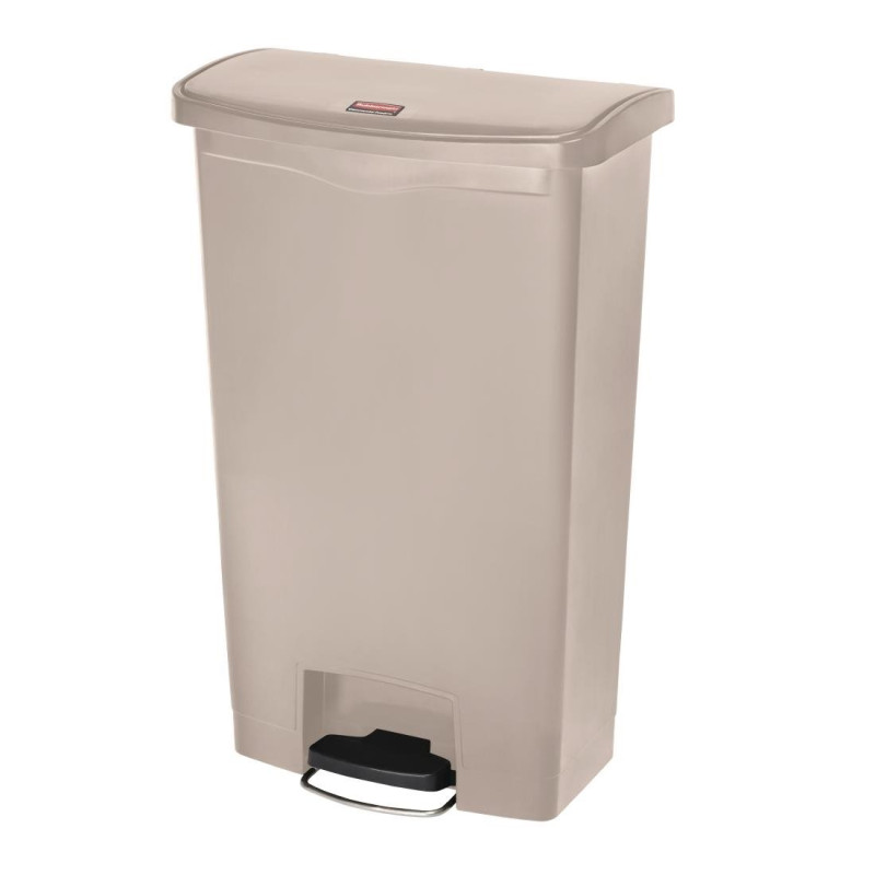 Atkritumu tvertne ar pedāļu Slim Jim Beige- 68L - Rubbermaid