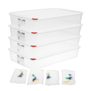 Pārtikas kaste GN1/1 - 13,7L - 4 gabali - Araven - Fourniresto