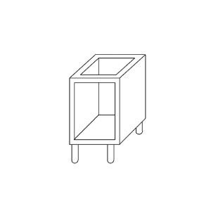 Atvērts skapis 60/30B - Gastro M