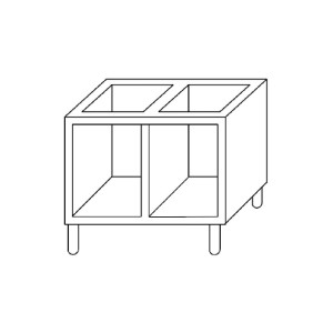 Atvērts skapis 650 - Gastro M