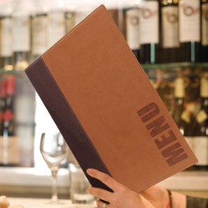 Aizsargapvalks Contemporary A4 gaiši brūns - Securit - Fourniresto