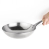 Wok plakans tērauda pamatne - 25,4 cm - Vogue - Fourniresto