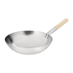 Wok Konisks - 35,6 cm - Vogue - Fourniresto