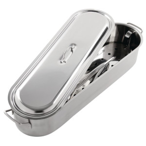 Zivju tirdzniecības iekārta no nerūsējošā tērauda - garums 500 mm - Kitchen Craft