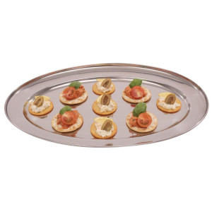 Ovālā formā izgatavots servisa šķīvis - 450mm - Olympia - Fourniresto