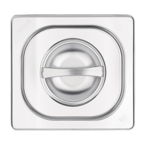 Nerūsējošā tērauda vāciņš - GN 1/6 - Vogue - Fourniresto