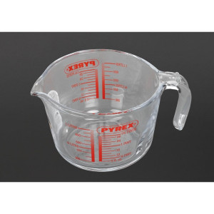 Mērīšanas glāze ar mērījumu skalā 1L - Pyrex - Fourniresto