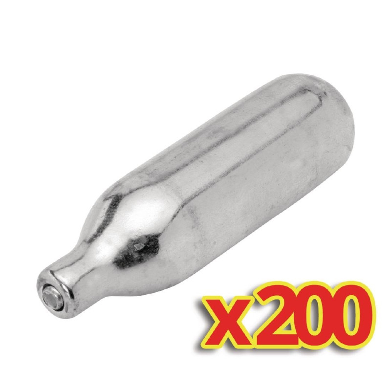 - 200 kartušu komplekts šķīvja putu sifonam - Vogue - Fourniresto