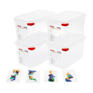 Pārtikas kaste GN1/4 4,3L - Araven - Fourniresto