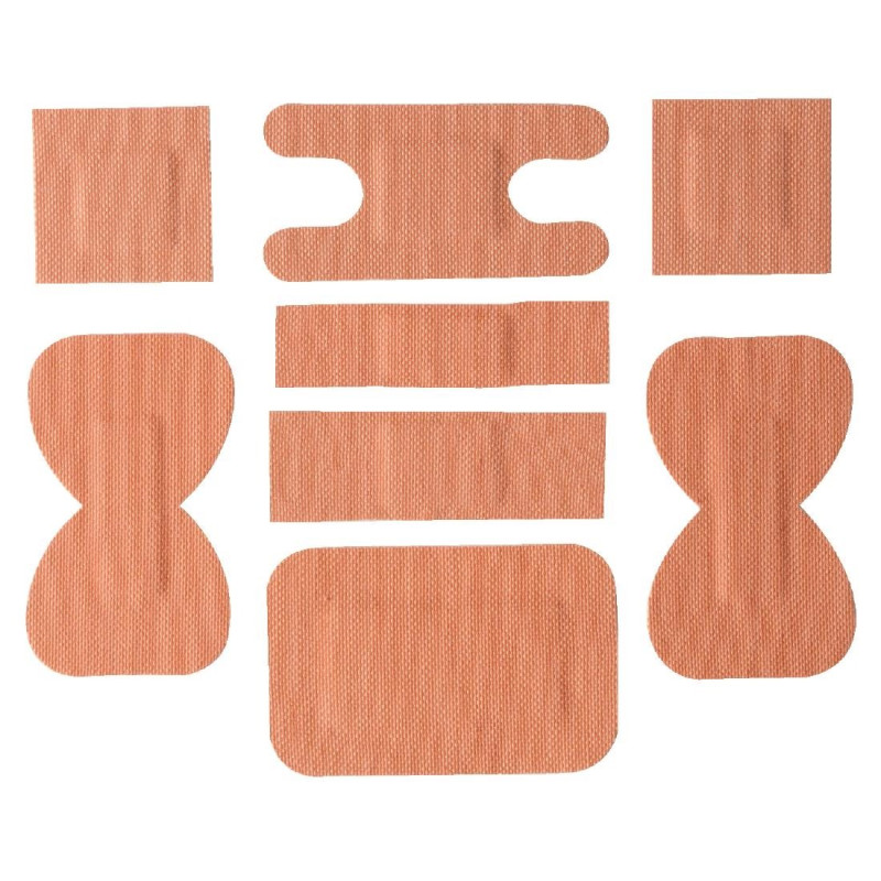 Audekla pārsēji dažādos krāsu toņos - 100 gabalu komplekts - FourniResto - Fourniresto