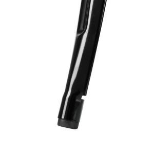 Kvadrātiska melna tērauda bistro galda - 668 x 668 mm - Bolero