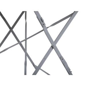 Saliekama terases galds pelēks - 1100 x 700 mm - Bolero