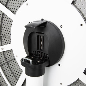 Apgriežama apaļa kāpāma galds no PP - 800 mm - tumši pelēka - Bolero