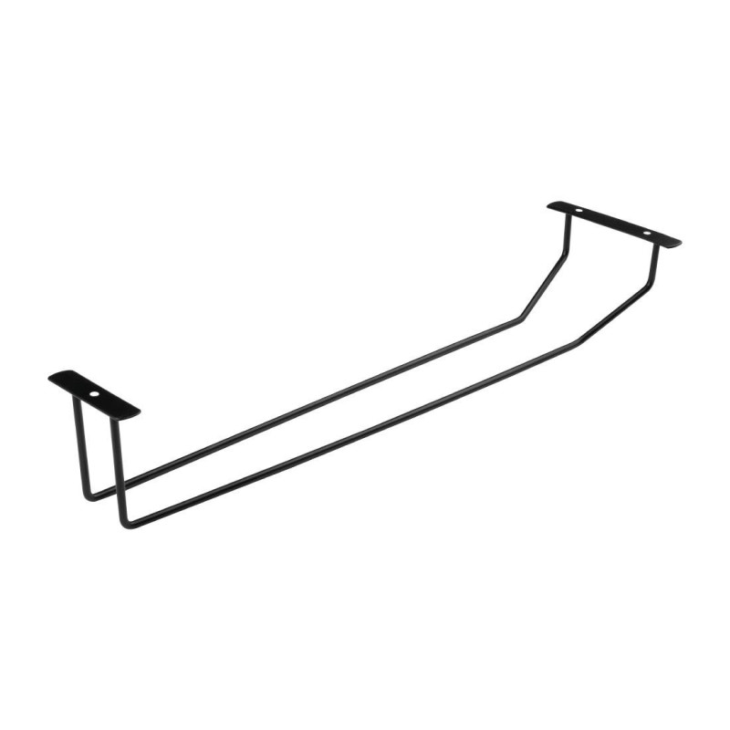 Stikla kājiņu turētājs melns Olympia 406 mm: Elegance un praktiskums