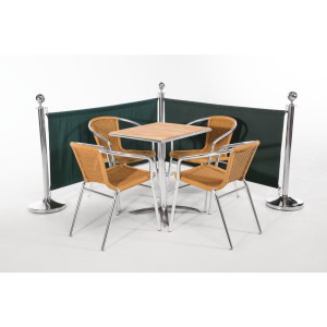 Zaļa Bolero auduma šķērslis - kvalitatīvs poliesters