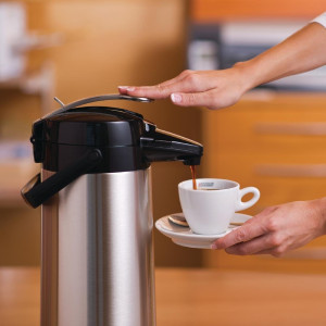 Pumpas karafele melnbaltā krāsā Bravilor Bonamat 2,2L - izolējošā veiktspēja