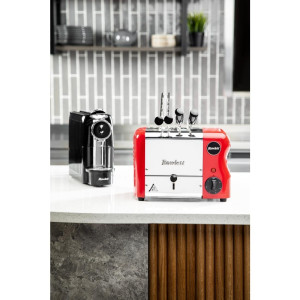 Sarkanā krāsā Rowlett Rutland 2 šķautnes grauzdētājs - ĀTRI & KOMPĀKTS!