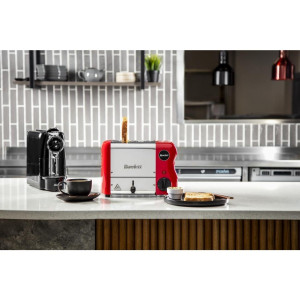 Sarkanā krāsā Rowlett Rutland 2 šķautnes grauzdētājs - ĀTRI & KOMPĀKTS!