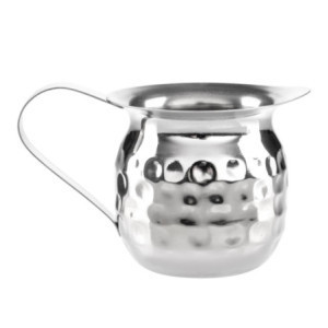 Mini piena krūze no āmurēta nerūsējošā tērauda - 78 ml - komplekts ar 6 - Olympia