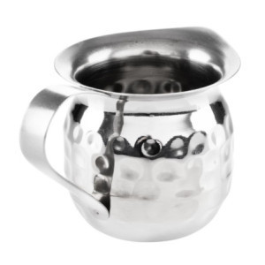 Mini piena krūze no āmurēta nerūsējošā tērauda - 78 ml - komplekts ar 6 - Olympia