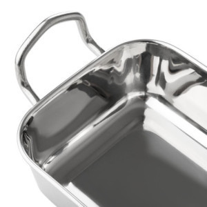 Nerūsējošā tērauda kvadrātveida prezentācijas šķīvis - 115 x 115 mm - Olympia