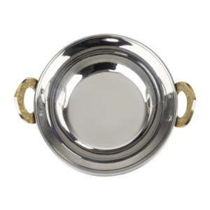 Plat Kadai vara ar rokturiem no nerūsējošā tērauda - 660 ml - Olympia