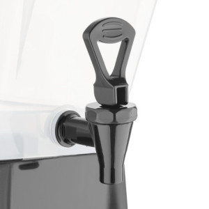 Melnais polipropilēna dzērienu izsmidzinātājs - 12 L - Olympia