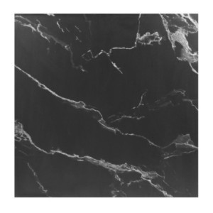 Kvadrātveida galds ar melna akmens efektu - 70 x 70 cm - Bolero