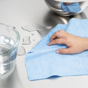 Mikrošķiedras audums Zils - 300 x 300 mm - 50 loksnes - FourniResto