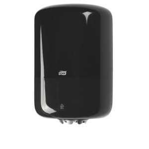 Tork melnais izdalītājs centrālās izvilkšanas rullītei Elevation: optimāla profesionālā higiēna