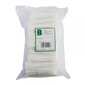 Bambusa zobu bakstāmi ar 2 galiem - individuāla iepakojuma - 1000 gabalu komplekts