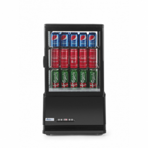 Balta ledusskapis ar 4 stikla pusēm - 58 L