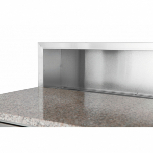 Gatavošanas galdiņš ar ledusskapi pīrāgiem vai salātiem - 300 L