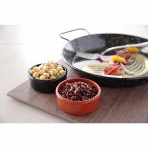 Melamīna melnā mērces bļoda - 3 gabali.