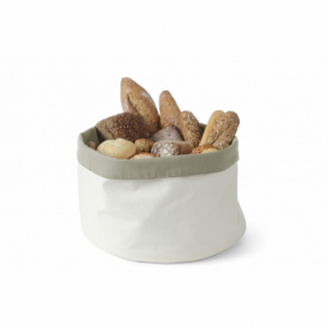 Apaļa beige maizes soma - diametrs 250 mm