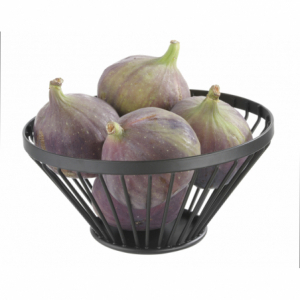 Augšēji novietojams melns augļu grozs - 300 mm diametrā