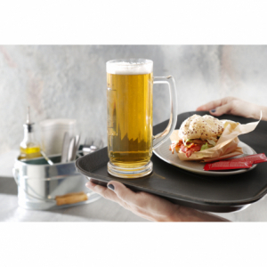 Taisnstūra formas polipropilēna plāksne - melna - 255 x 355 mm