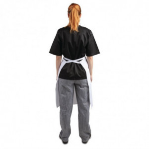 Baltā priekšauts Bavette 711 x 656 mm - Whites pavāru apģērbs - Fourniresto